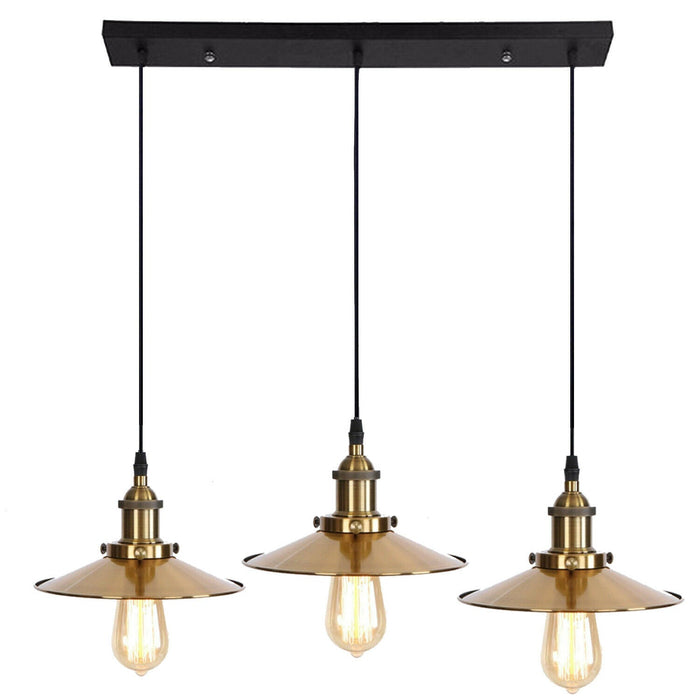 3 Way Modern Ceiling Pendant Cluster Light Fitting Industrial Pendant Lampshade~2139