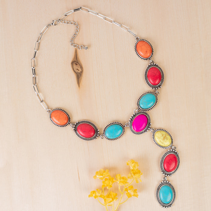 92011 - Squash Blossom Necklace - Multi