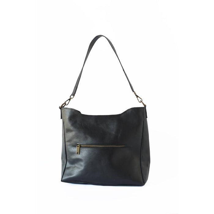 Black Midsized Crossbody