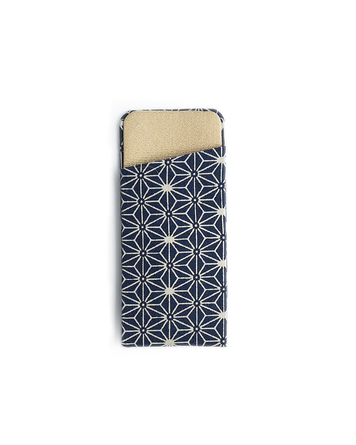 Boxwood Comb with Case - Asanoha I (Bold Leaves) (OUT OF STOCK)