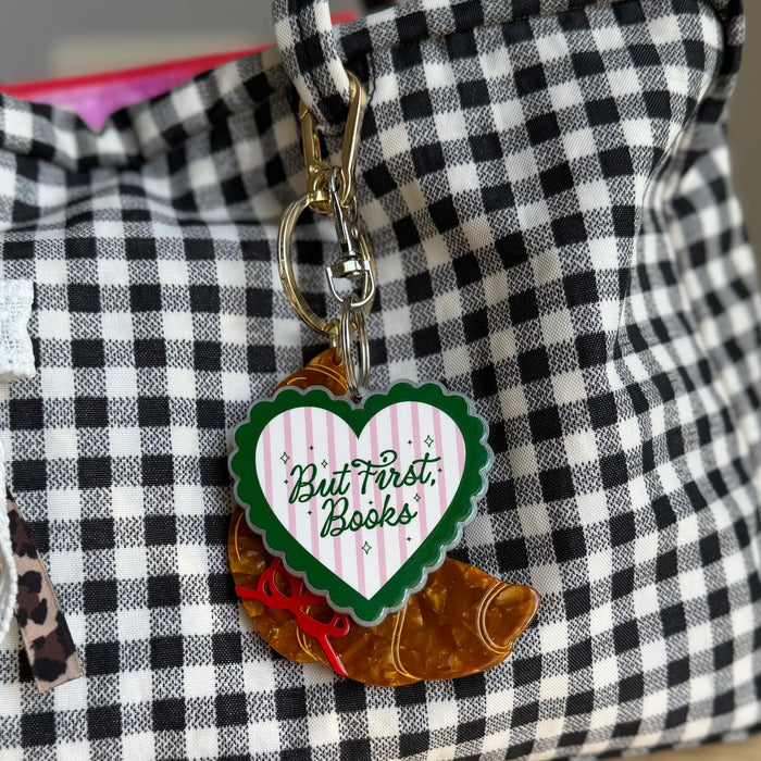But First Books Keychain/Bag Charm