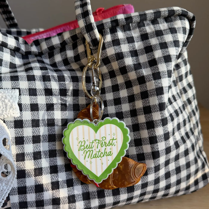 But First Matcha Keychain/Bag Charm