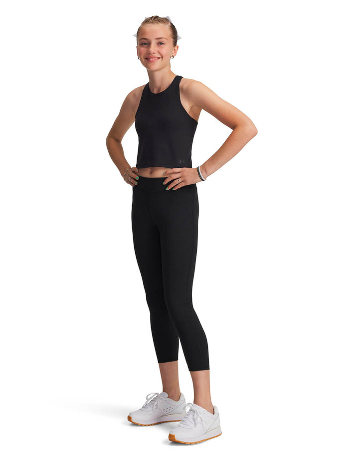 Calzas Under Armour motion crop negro para niñas