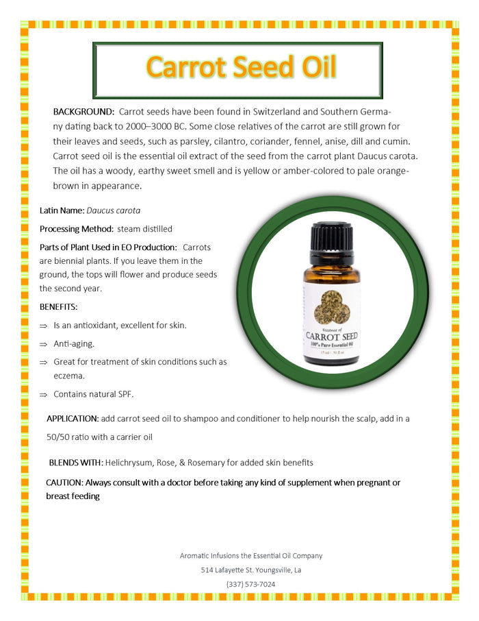 Carrot Seed Essential Oil 15ml