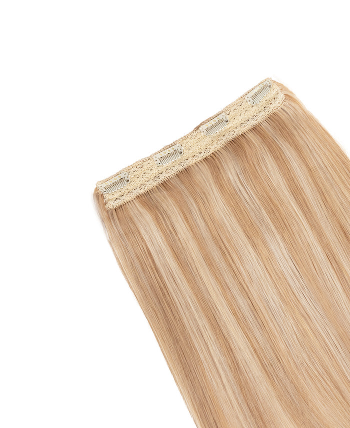 clip-in volumizer blonde highlights.
