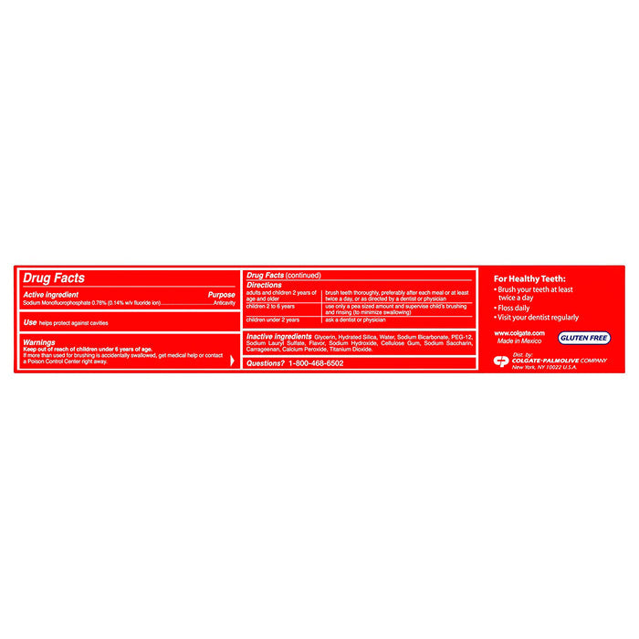 Colgate Baking Soda & Peroxide Whitening Toothpaste, Brisk Mint - 8 Oz (6100100972700)