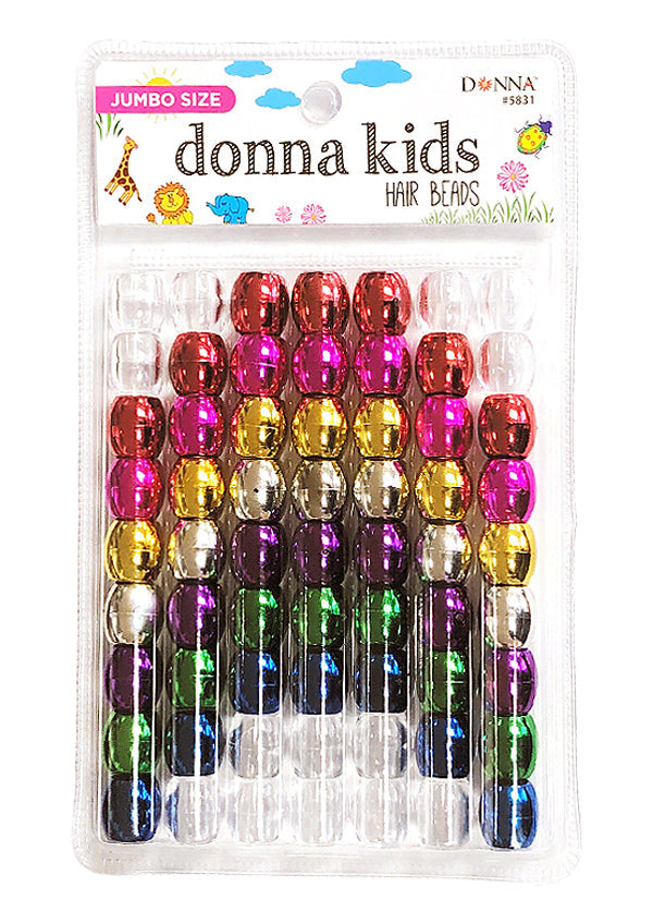 Donna Kids Jumbo LG PK Bead Metallic Asst Mixed