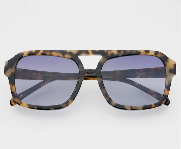 Freyers Havana Acetate Aviator Sunglasses - Tortoise