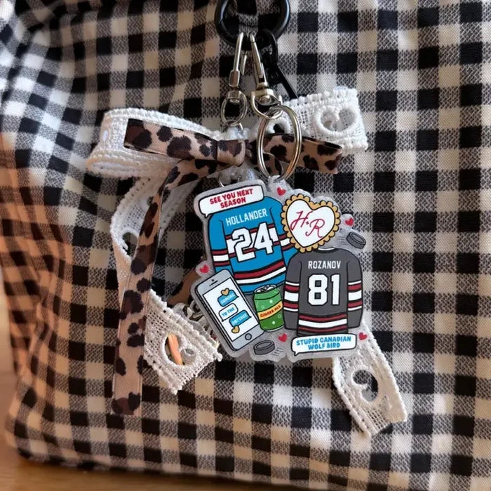 Heated Rivalry Hockey Keychain/Bag Charm