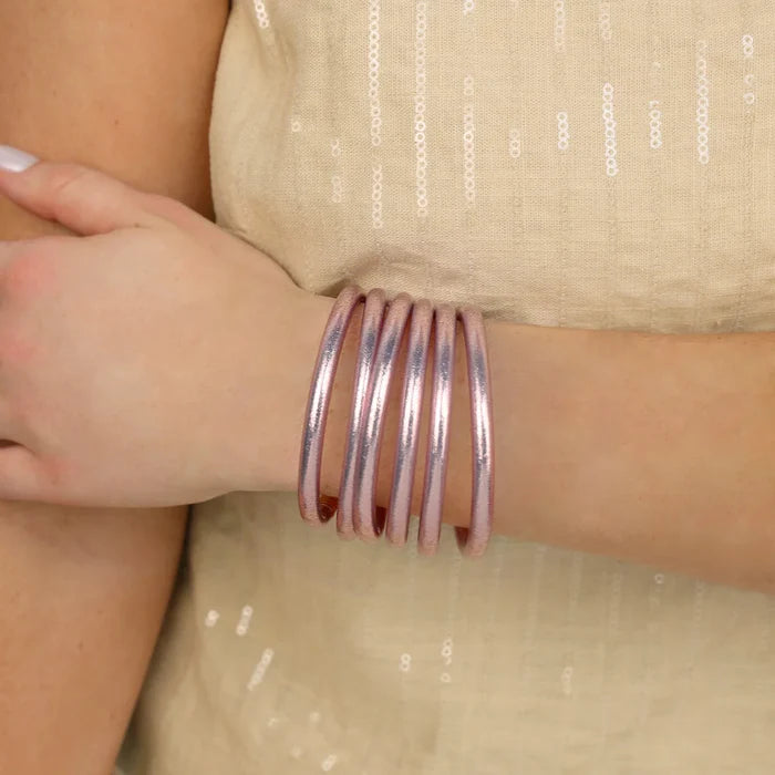 Ice Rose All Weather Bangles® (AWB®) - Set of 6 MEDIUM