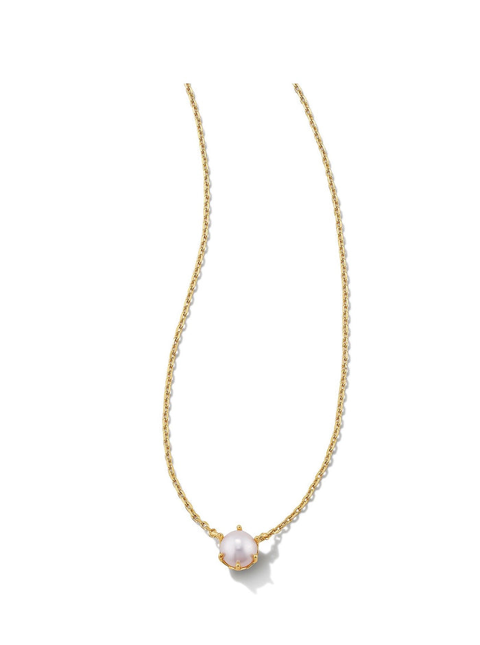 Kendra Scott Ashton Pearl Pendant Necklace Gold