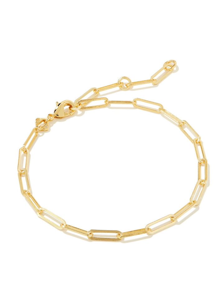 Kendra Scott Courtney Paperclip Bracelet: Gold