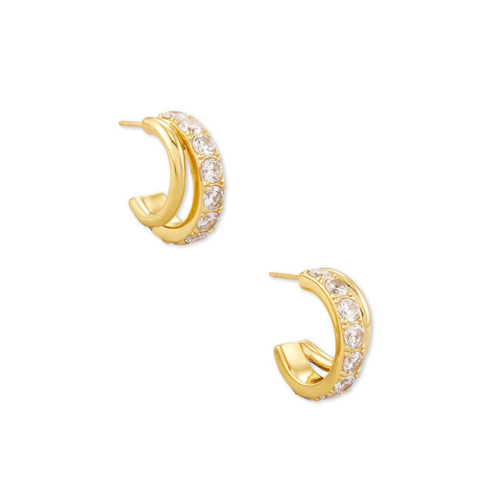 Kendra Scott Livy Huggie Earrings: Gold