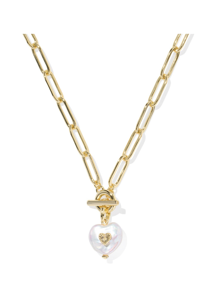 Kendra Scott Sasha Heart Short Pendant Necklace: Gold