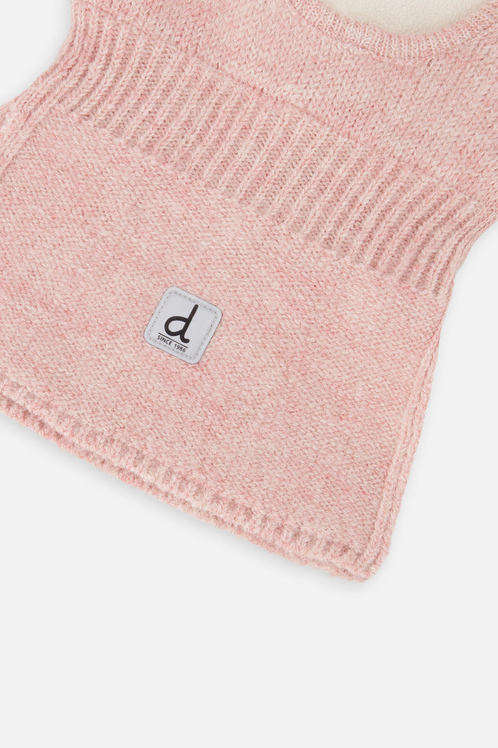 Knit Bear Balaclava Pale Dusty Pink-3