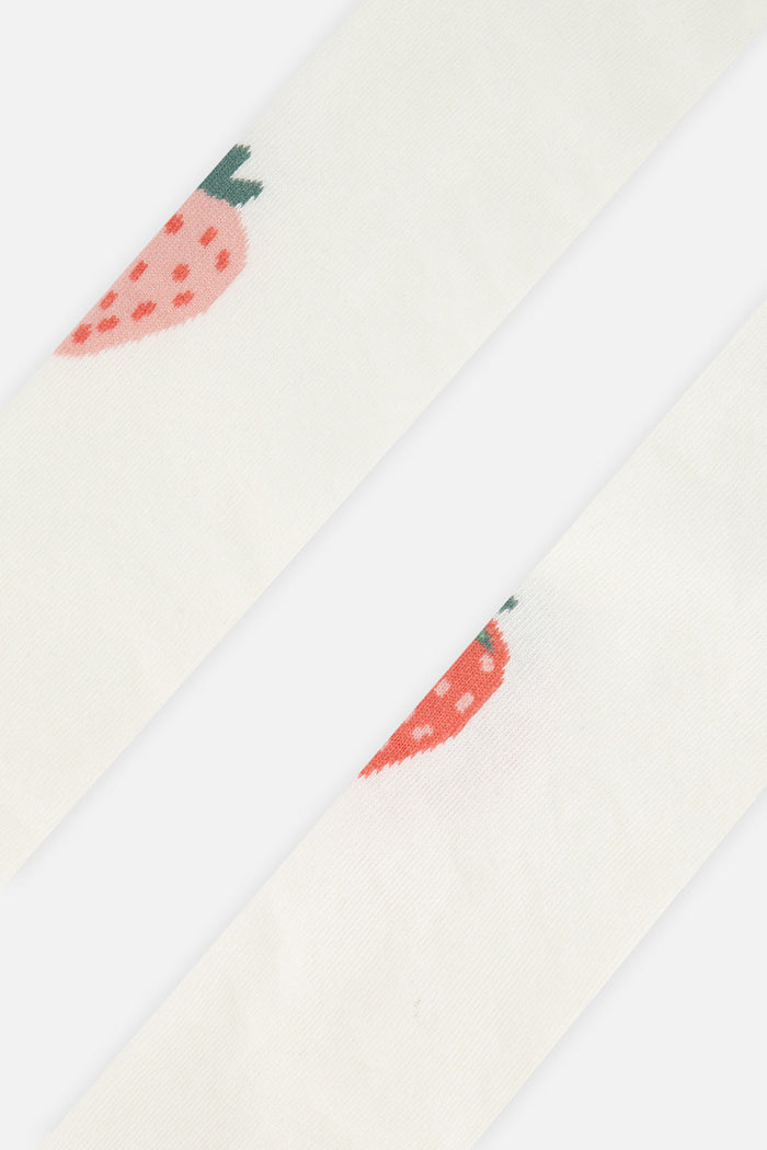 Knit Strawberry Tights Off-White-3
