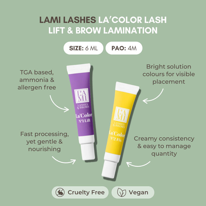 Lami Lashes La'Color Lash Lift & Brow Lamination System Kit