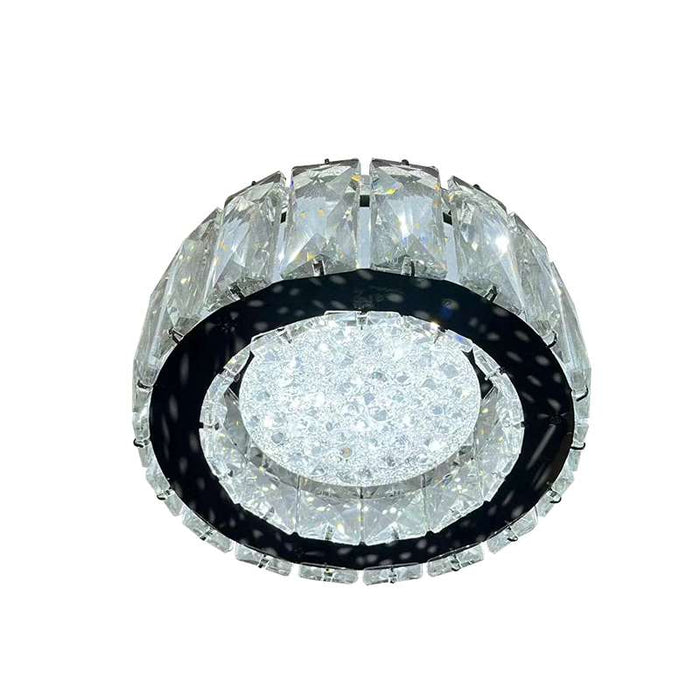 Modern Crystal Flush Mounted Ceiling Lamp Round LED Chandeliers Lights~5007