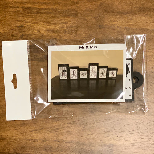 Mr. & Mrs. Block Tags