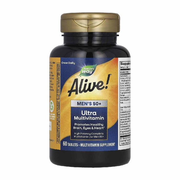 Nature's Way Alive! Once Daily Men's 50+ Ultra 60 Tablets- 3 Pack