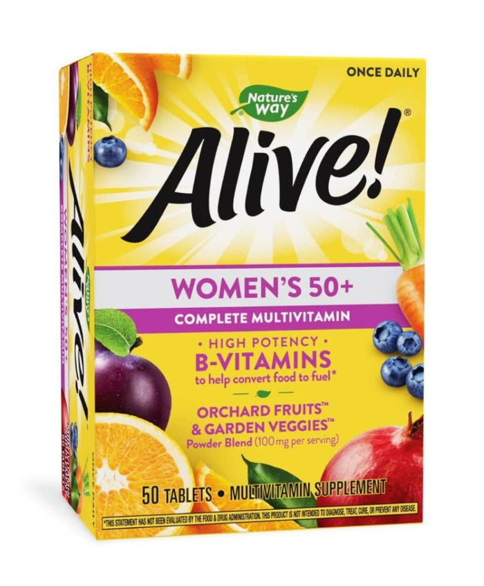 Nature's Way, Alive! Women's 50+ Complete Multivitamin 50 Tablets- 12 Pack