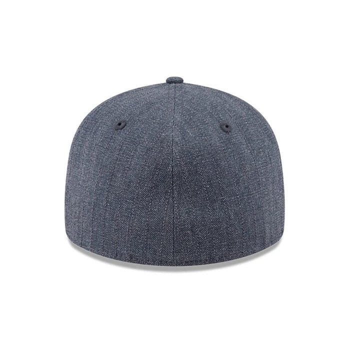 Pictured is this New Era Herringbone Retro Crown 59FIFTY Fitted cap in navy. 7