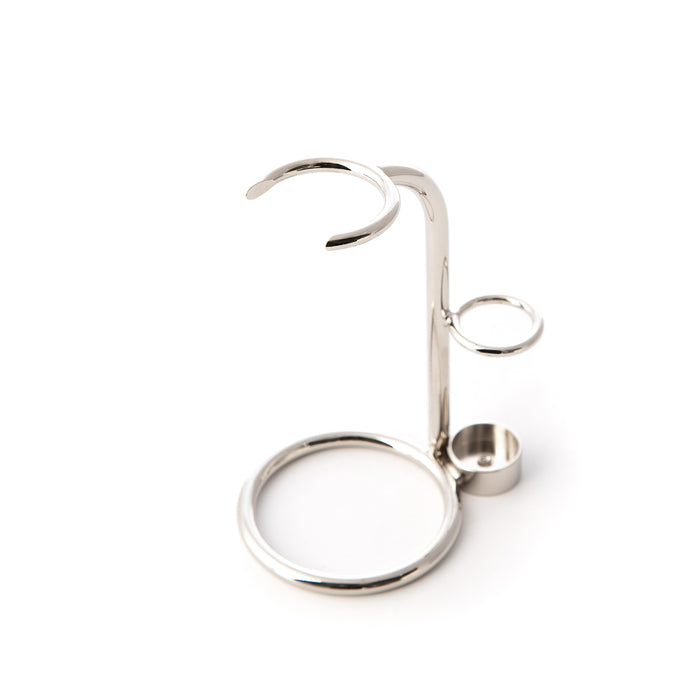 Nickel Brush and Razor Stand