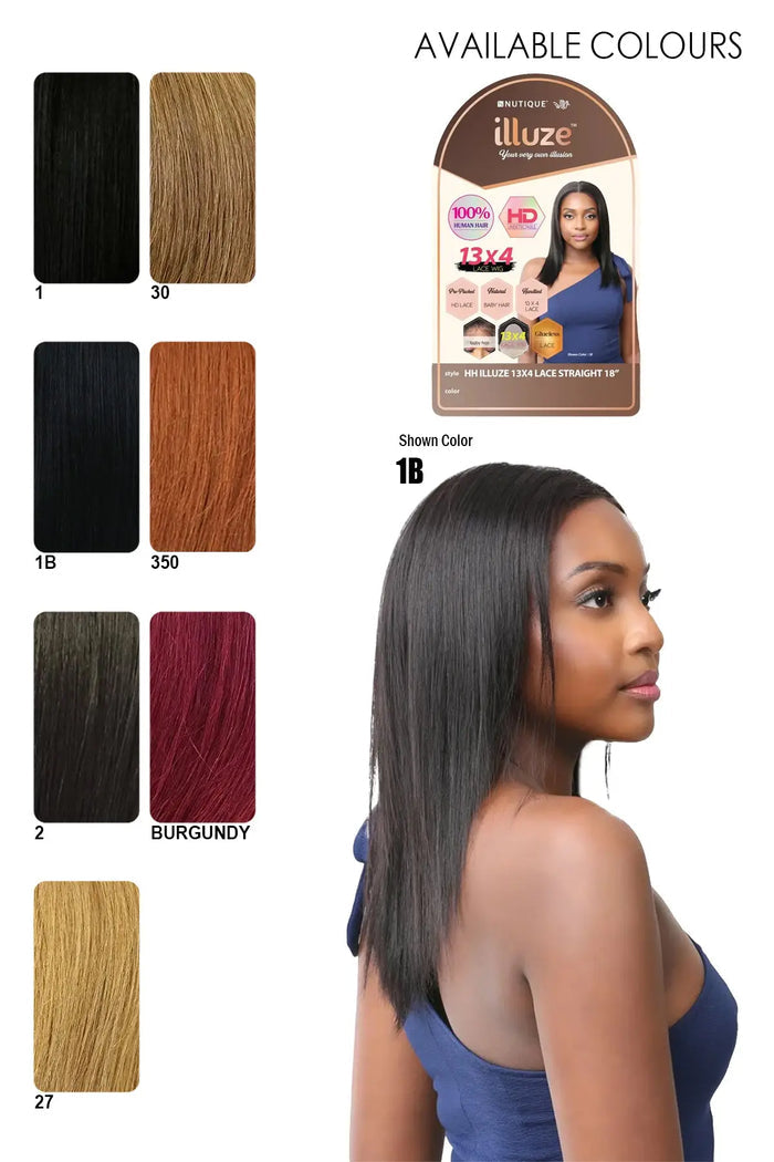 NUTIQUE ILLUZE 13×4 LACE WIG STRAIGHT 18" NUTIQUE