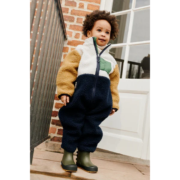 Liewood - Pile Jumpsuit - Nolano - Classic Navy Multi Mix - Lifestyle Cut