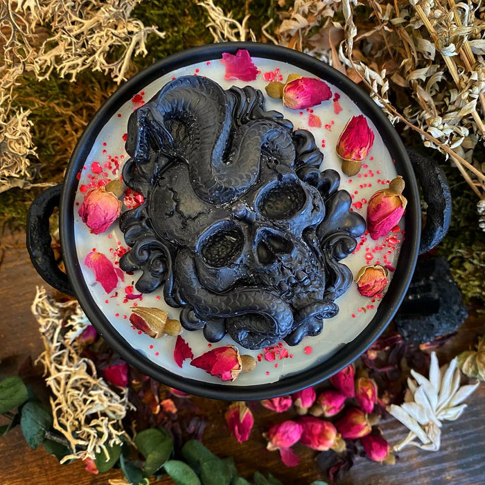 Queen of the Dead Cauldron Spell Candle