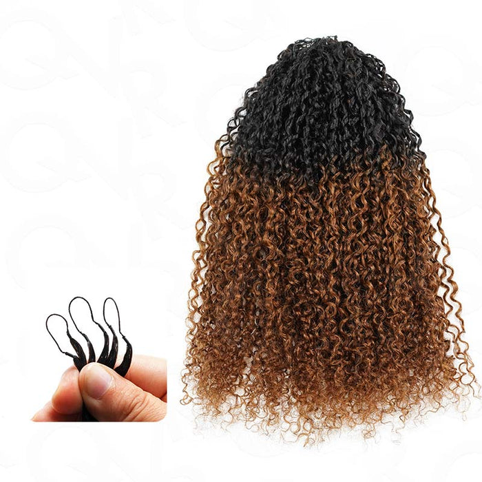 Ombre #T1B/30 / Burmese Kinky Curly / 14''