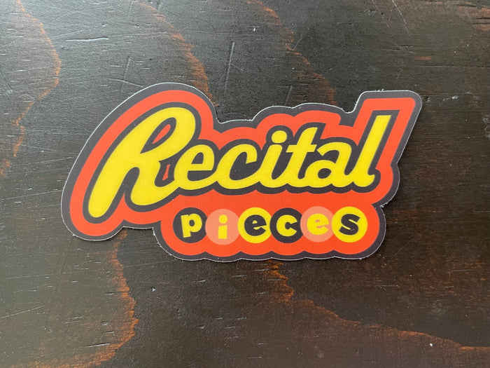 Recital Pieces Vinyl Sticker Retro Dance Sticker, 3" x 1.5"