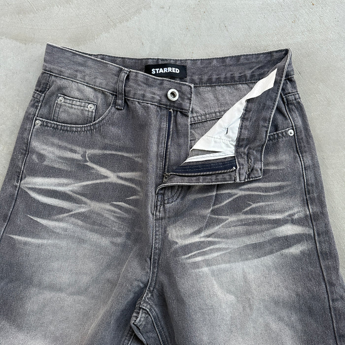 Ripped Grey Denim