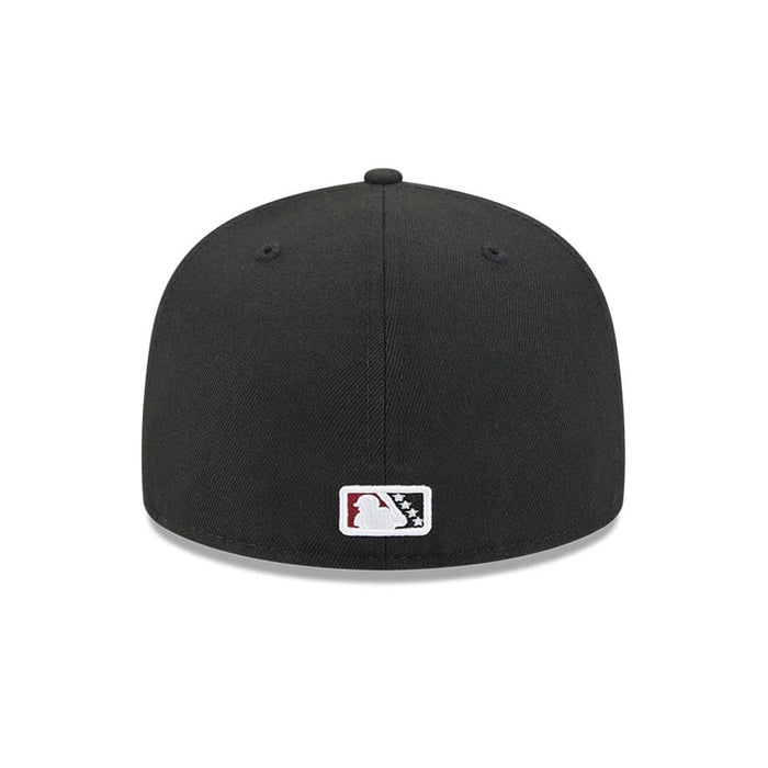 Pictured is this MiLB Theme Night Rochester Red Wings 59FIFTY Fitted cap in black. 7