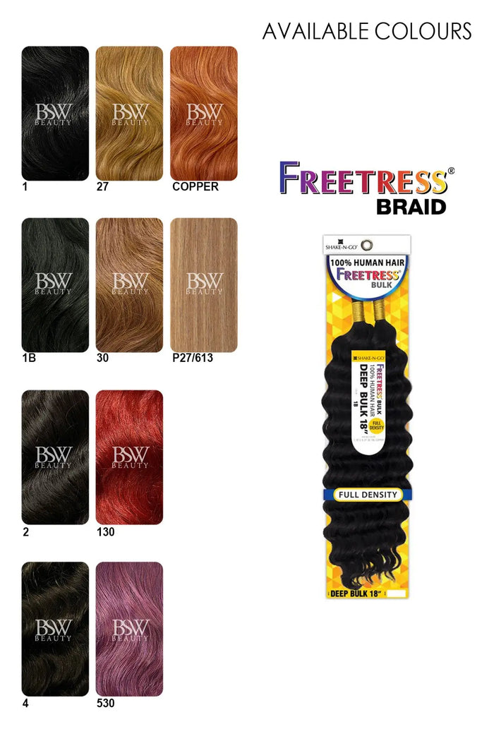 SHAKE N GO FREETRESS - DEEP BULK 18" - BSW BEAUTY CANADA