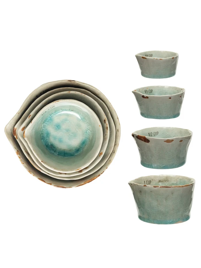 Stoneware Nesting Measuring Cups-view 2