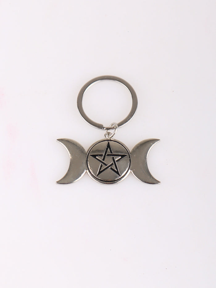 Triple Moon Keyring | One Colour-Image 2