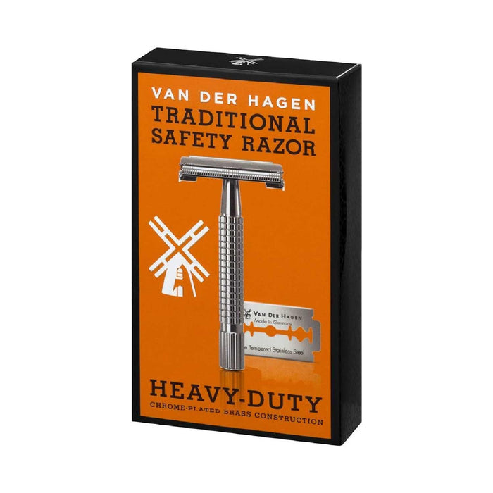 Van Der Hagen Traditional Safety Razor - 12 Pack