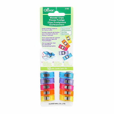 wonder clips hold layers of fabric, good for binding no holes good for sewing, knitting, scrapbook, beading