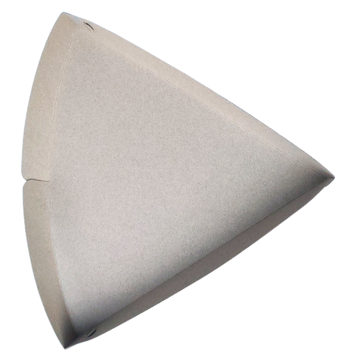11" x 10" x 1" Plain White Pizza Slice Trays