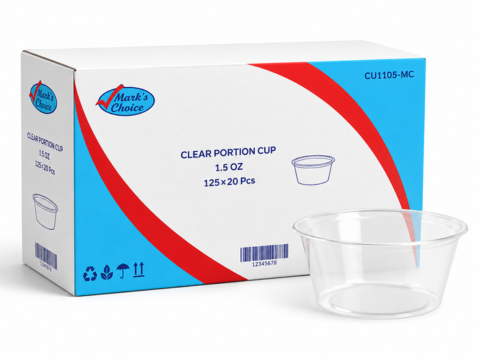 1.5 oz Clear Plastic Portion Cups