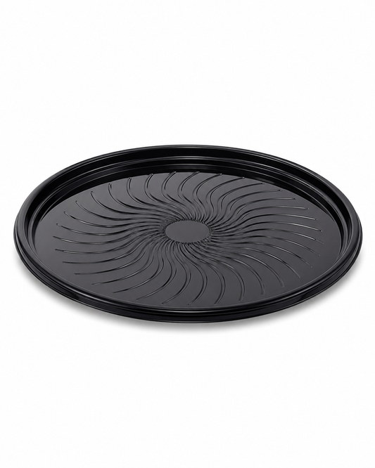 18" Round Clear PET Catering Tray