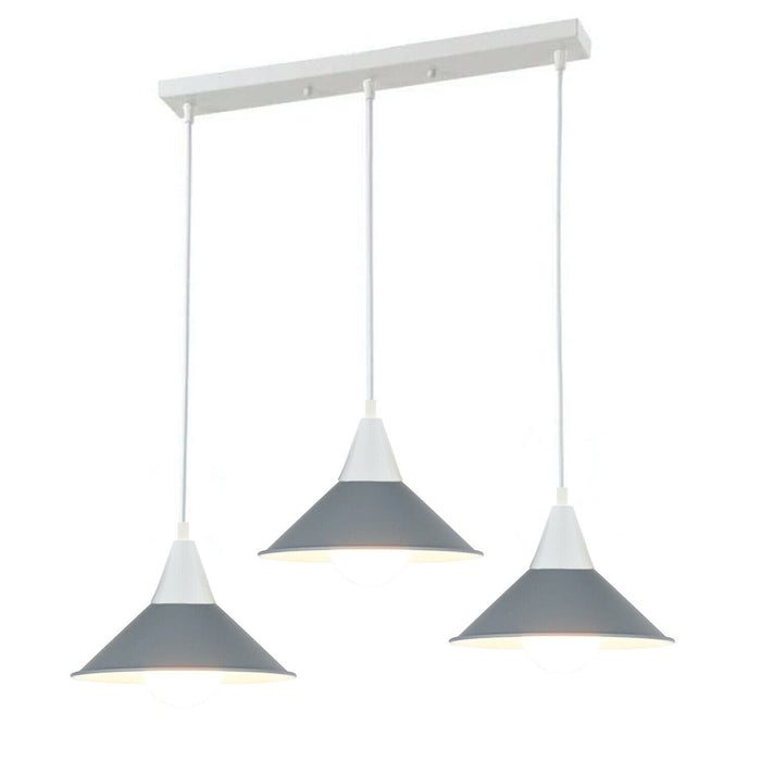 3 Head Modern Chandelier Pendant Light Shade Colour Ceiling Pendant Lampshades~2079