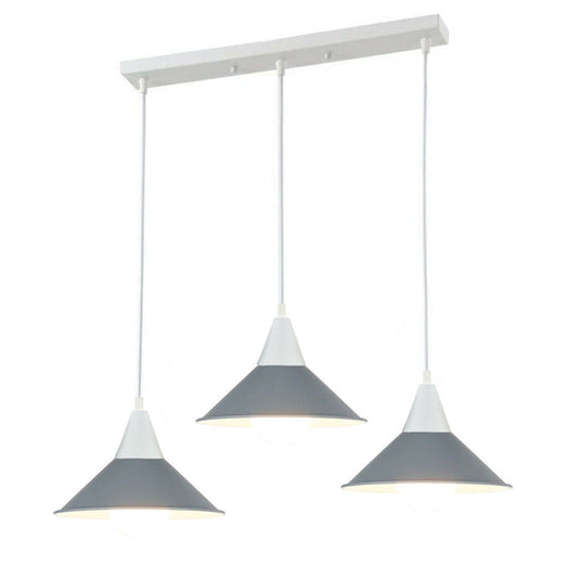 3 Head Modern Chandelier Pendant Light Shade Colour Ceiling Pendant Lampshades~2079