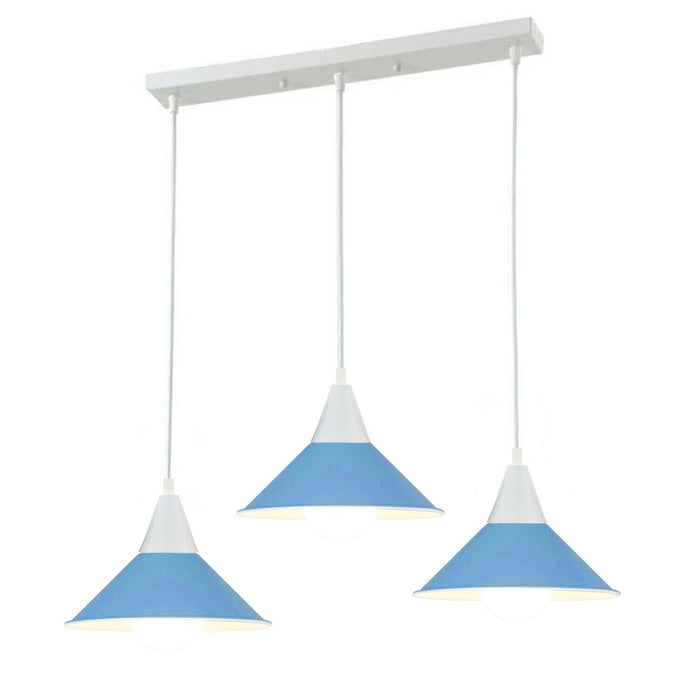 3 Head Modern Chandelier Pendant Light Shade Colour Ceiling Pendant Lampshades~2079