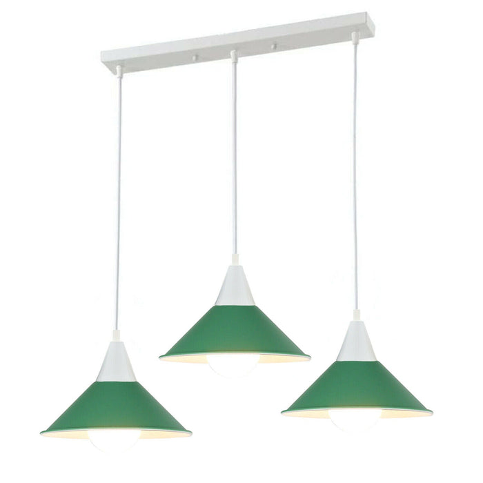 3 Head Modern Chandelier Pendant Light Shade Colour Ceiling Pendant Lampshades~2079