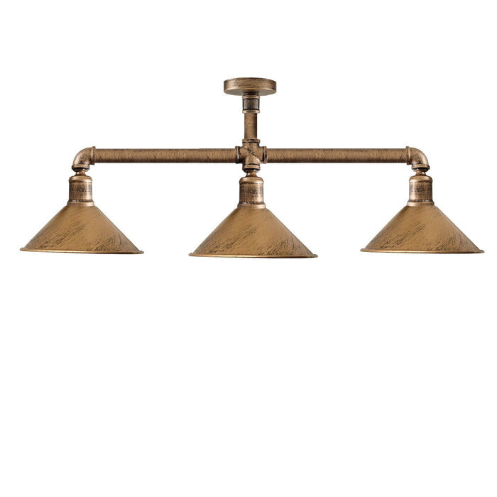 3 Light Kitchen Ceiling Light Steampunk Light Fixture ~ 3526