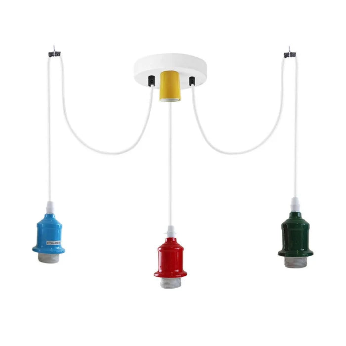 3 Way Spider Light E27 Adjustable Cable  Pendant Light ~5669