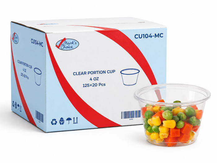 4 oz Clear Plastic Portion Cups