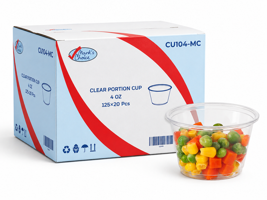 4 oz Clear Plastic Portion Cups